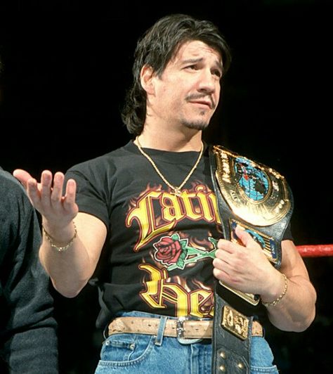 Eddie Guerrero WWE Intercontinental Heavyweight Wrestling Champion Eddie Guerrero Pfp, Eddie Guerrero Mullet, Wwf Wrestlers, Edge Wwe, Wwe Vintage, Wrestling Pics, Aj Styles Wwe, Mexican Wrestler, Wrestling Posters