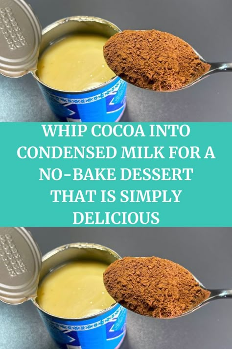 Condensed Milk Recipes Desserts, Condensed Milk Desserts, Milk Recipes Dessert, Sweetened Condensed Milk Recipes, Sweet Condensed Milk, Milk Dessert, Condensed Milk Recipes, Bake Dessert, Amish Recipes