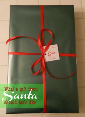 Santa Wrapped Presents, Presents From Santa Wrapping, Gifts From Santa Wrapping, Santa Presents Wrapping, Presents From Santa, Wrap Presents, Present Wrapping, Christmas Craft Ideas, Santa Gifts