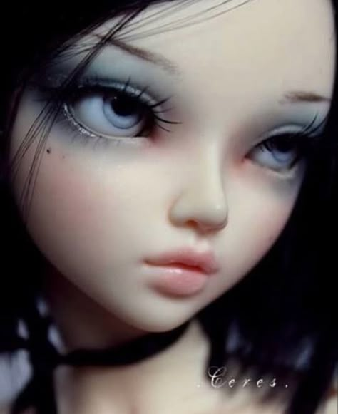 Doll Makeup, Makeup Inspo, On Tumblr, A Place, Tumblr, Makeup, Hair, Blue, Black