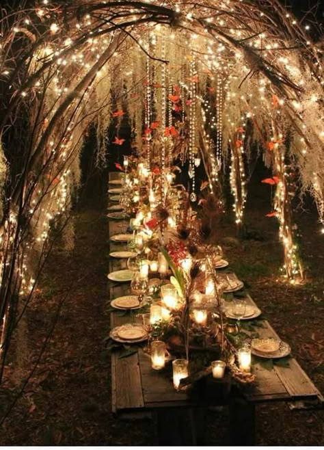 Enchanted Forest Decorations, Elvish Wedding, Witchy Wedding, Witch Wedding, Pagan Wedding, Enchanted Forest Wedding, Outdoor Fall Wedding, Forest Decor, Dark Wedding