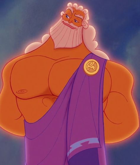 Zeus Disney, Disney Zeus, Zeus Father, Hercules 1997, Hercules Disney, Olympian Gods, Zeus And Hera, Animation Disney, Mount Olympus