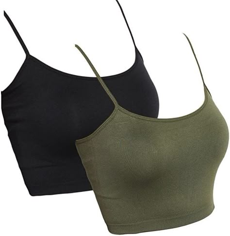 Spaghetti Top, Spaghetti Strap Top, Crop Tank Top, Cropped Cami, Unique Accessories, Strap Tops, Bra Top, Teenage Fashion Outfits, Tank Top Cami