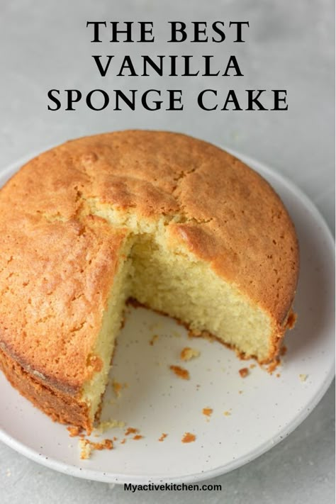 Learn how to make simple vanilla sponge cake from scratch with this easy recipe. This moist vanilla sponge cake would melt in your mouth, it is easy and quick. the fun bit is… this cake keeps well in the fridge too and you can still enjoy it after some few days. Vanilla Cake Recipe All Purpose Flour, How To Make Cake Flour From All Purpose, Plain Flour Recipes Baking, Butter Sponge Cake Recipes, Plain Sponge Cake Recipe, Plain Vanilla Cake Recipe, Plain Vanilla Cake, Plain Cake Recipe, White Sponge Cake