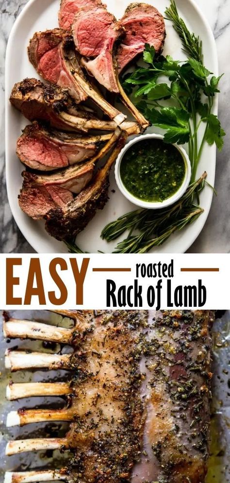 Baked Lamb Chops, Roasted Lamb Chops, Roast Rack Of Lamb, Lamb Loin Chops, Lamb Loin, Marinated Lamb, Grilled Lamb Chops, Lamb Chop Recipes, Lamb Chop