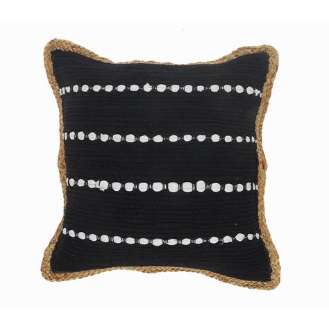 9 Throw Pillows That Will Amp Up Any Room Simple Texture, Comfortable Pillows, Black Pillows, Pillow Collection, Geometric Pillow, Cotton Throws, Cotton Throw Pillow, Stripe Pillow, Natural Jute