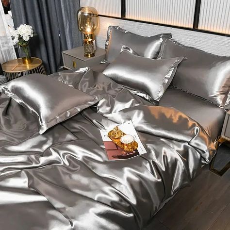 👉 Comment "Shop" order this item 👈 NewLuxury Emulation Silky Satin Duvet Cover Queen High Quality King Size Smooth Quilt Cover Solid Color High End Comforter Cover 👇 No Pillowcase Does Not Include Any Filler Size: 1.2m bedÂ Â Â Â Â 150 x 200 cm bed quilt cover 1pcs 1.5m bedÂ Â Â Â Â Â 150 x 200 cm bedÂ quilt cover 1pcs 1.8m bedÂ Â Â Â Â 180 x 220 cm bed quilt cover 1pcs 2.0m bedÂ Â Â Â Â 200 x 230 cm bed quilt cover 1pcs Beds above 2m 220x240cm bed quilt cover 1pcs A style quilt cover h... Bed Cover Sets, Silk Bedding Set, King Size Bedding Sets, Satin Bedding, Twin Bed Sets, Quilted Duvet Cover, Silk Bedding, Queen Bedding Sets, Flat Bed