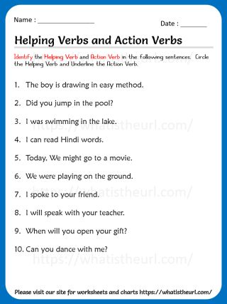 Action Linking And Helping Verbs Worksheet, Main Verb And Helping Verb Worksheets, Helping Verbs Worksheet Grade 3, Main And Helping Verbs Worksheets, Verbs Worksheet For Class 2, Action Verbs Worksheet For Grade 1, Verbs Worksheet Grade 3, Verbs Worksheet For Grade 1, Helping Verbs Worksheet