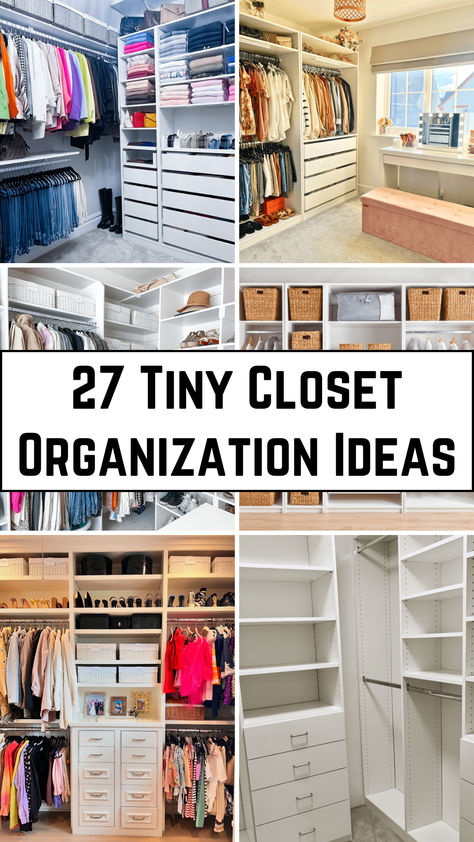 A compact closet with neatly arranged shelves, multi-level hangers, storage bins, and folded clothes stacked efficiently. Ideas For Closet Space, Vertical Storage Closet, Small Closet Shelving Ideas Diy, Closet Shelf Ideas Organizing, Closet Organization Small Bedroom, Shelf In Closet Ideas, Cool Small Closet Ideas, Maximum Closet Storage, Small Closet Storage Ideas Organizing