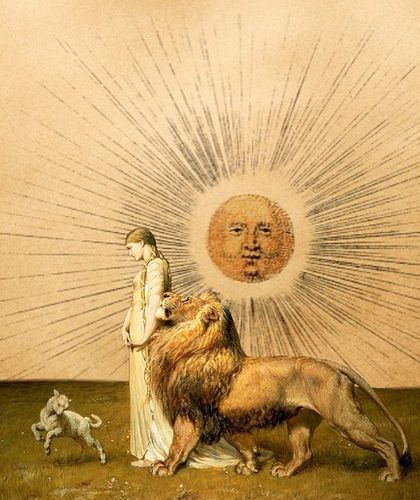 Strength Tarot Card | Heather Heininge | Flickr Tarot Art, Tarot Card, Alchemy, Tarot Cards, Astrology, Art Inspo, Mood Board, Lion, The Sun