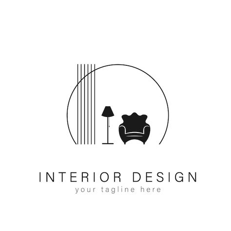 Logo Design For Furniture, Decoration Logo Ideas, Logo For Business Ideas, Logo For Decoration Business, Interior Designer Logo Ideas, Interior Architecture Logo, Logo Architecture Studio, Logo Design Furniture, Furniture Logo Design Ideas