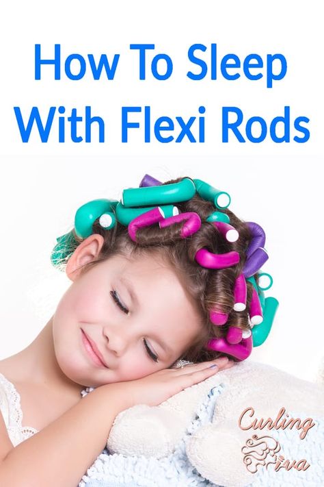 Have you figured out how to sleep with flexi rods in a way that's comfortable and actually lets you sleep?  Sleeping with flexi rods is possible. But if you're having a hard time trying to make it work for you, follow these tips and tricks. How To Curl Hair With Flexi Rods, Heatless Curls Overnight Flexi Rods, How To Use Flexi Rods, Flexible Curling Rods, Rod Curls, Flexi Rod Curls, Hair Rods, Heat Curls, Healthy Relaxed Hair