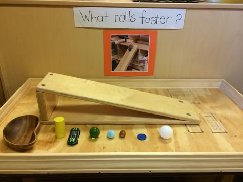 Incline Plane Project Science In Early Years, Reggio Science Activities Preschool, Reggio Emilia Science Center, Science Provocations For Kindergarten, Book Provocations Kindergarten, Reggio Emilia Science Activities, Early Years Science Activities, Science Eyfs Area, Science Week Eyfs