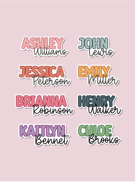 Personalized name stickers in pastel colors. Free shipping! #namestickers #personalizedstickers . #School_Label_Design #Cricut_Name_Tags #Name_Stickers_For_School #Kids_School_Labels Name Stickers For School, Kids School Labels, Name Labels For School, Baby Handprint Crafts, Kids Name Labels, First Birthday Posters, Baby Handprint, Name Label, School Labels