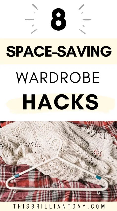 Wardrobe Storage Hacks, Wardrobe Space Saving Ideas, Organise Wardrobe, Small Wardrobe Organisation, Tidy Wardrobe, Wardrobe Hacks, Dress Storage, Easy Wardrobe, Closet Planning