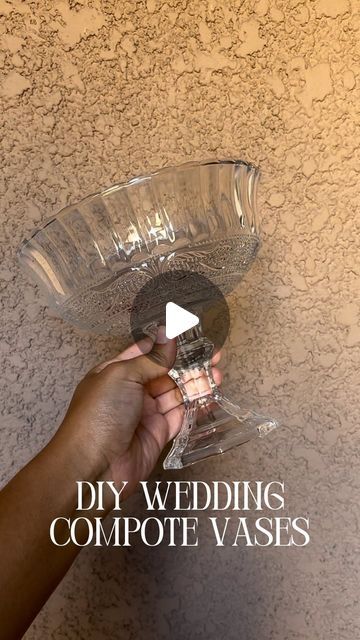 Julia Catherine St. John Kapic on Instagram: "DIY some compote vases for my wedding!

#weddingdiy #diybride #bridetobe #2024bride #diyflowers" Centerpiece Glass Vase, Crystal Vase Wedding Centerpiece, Statement Wedding Centerpieces, Succulent Wedding Flowers Centerpieces, 1940s Centerpiece Ideas, Easy Centerpieces For Wedding, Blue Floral Centerpieces Simple, Wedding Table Centre Pieces Diy, Cylinder Vase Centerpiece Wedding Diy