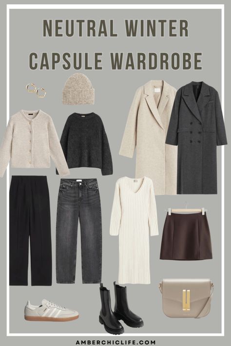 Staple Winter Wardrobe Pieces, Winter Packing Capsule, Minimalistic Winter Outfits, Winter Holiday Capsule Wardrobe, Capsule Wardrobe Winter Travel, Capsule Wardrobe Outfits 2024, Winter Travel Capsule Wardrobe 2024, Winter Capsule 2024, Winter 2024 Capsule Wardrobe