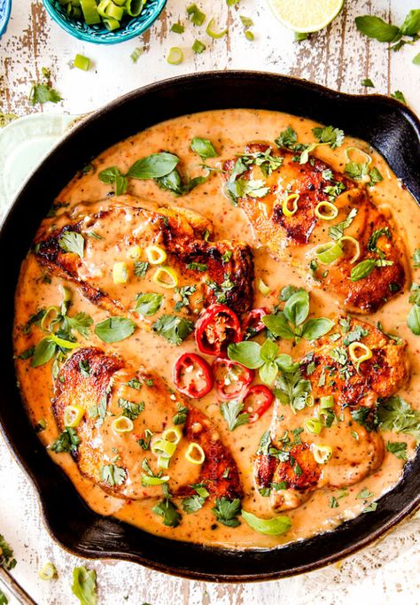 popular favorites Archives - Carlsbad Cravings Cast Iron Recipes Dinner, Cast Iron Skillet Recipes Dinner, Coconut Chicken Recipe, Thai Coconut Chicken, Honey Lime Chicken, Carlsbad Cravings, Iron Skillet Recipes, Authentic Chinese Recipes, Skillet Dishes