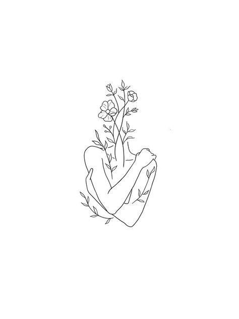 Line Drawing Tattoos, One Line Tattoo, Self Love Tattoo, Small Pretty Tattoos, Bicep Tattoo, Petite Tattoos, Cute Tiny Tattoos, Line Art Tattoos, Discreet Tattoos