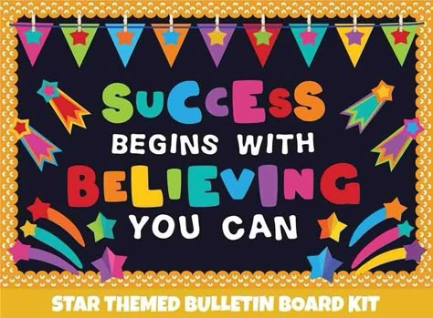 Designs For Board Decoration, Teacher Classroom Bulletin Boards, New Beginnings Bulletin Board, Bulletin Board For School Hallways, Albert Einstein Bulletin Board, Back School Bulletin Boards, Bulletin Boards For Middle School Hallways, Inspirational Quotes Bulletin Board, Mindfulness Bulletin Board Middle School