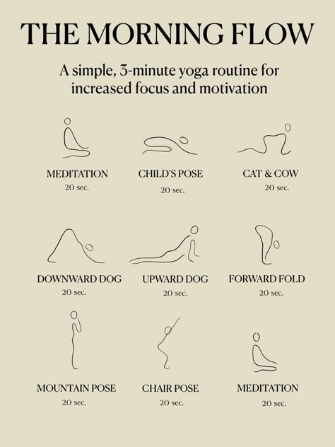 Morning Flow, Morning Yoga Flow, Morning Yoga Routine, Quick Workout Routine, Self Care Bullet Journal, Relaxing Yoga, Trening Fitness, Easy Yoga Workouts, Daily Yoga