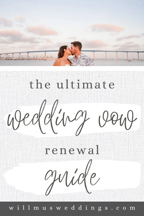 Celebrating Love: The Ultimate Guide to Renewing Your Wedding Vows in San Diego By Willmus Weddings | Modern wedding planners | based in San Diego, California. Renewing your wedding vows is a great way to refresh the love and commitment shared with your partner. And where better to celebrate this reaffirmation of love other than in The Finest City? Discover more! vow renewal, vow renewing ceremony, vow renewal San Diego, vow renewal guide, San Diego vow renewal ceremony, vow renewal planning Marriage Vow Renewal Ideas, How To Plan A Vow Renewal Ceremony, Surprise Vow Renewal For Parents, Vow Renewal Decor Ideas, Backyard Vow Renewal Ideas Diy, Vow Renewal Proposal Ideas, Planning A Vow Renewal, Vow Renewal In Italy, Renewal Vows Ceremony