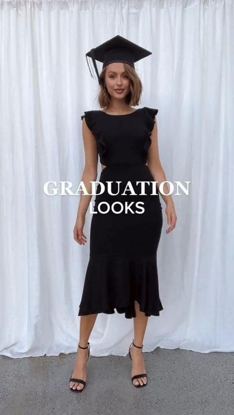 Mothers Outfit For Graduation, Graduation Dress Design Ideas, Dresses For Masters Graduation, Baccalaureate Mass Outfits, Professional Graduation Outfit, Under Graduation Gown Outfit, Dress For Convocation Ceremony, Nursing Graduation Outfit, Nursing School Graduation Outfit