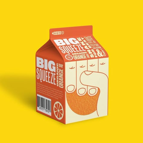 Jake Butrica on Instagram: “Big squeeze organic juice carton packaging.  #bestofpackaging #packagingdesign #graphicdesign #foodpackaging #branding #adobedesign…” Juice Carton Packaging, Bottle Juice Design, Juice Carton Design, Juice Packaging Design Carton, Orange Juice Packaging Design, Kids Juice Packaging, Juice Branding Design, Juice Box Packaging, Orange Juice Packaging