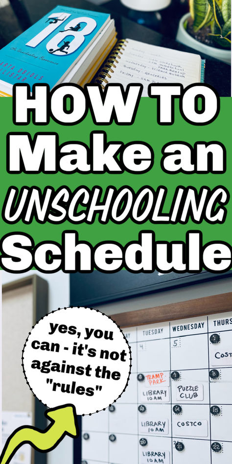 Unschooling Schedule: Wondering how exactly to go about creating an unschooling schedule...and can you even DO that and still be considered an unschooler? Some tips from a mom who transitioned from relaxed homeschooling to unschooling - what looks different in our schedule now that we unschool, and what pitfalls to avoid as you create a collaborate unschooling schedule. Unschooling Schedule Middle School, Unschooling Planner, Homeschool Chores Schedule, Easy Homeschool Schedule, How To Unschool, The Good And The Beautiful Schedule, 7th Grade Homeschool Schedule, Homeschool Schedule Middle School, Homeschooling Schedule