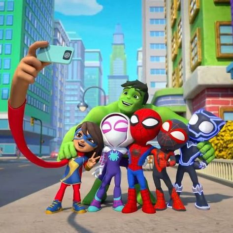 Spidey And His Amazing Friends Background, Spider-man And His Amazing Friends, Spidey And Amazing Friends, Spiderman And His Amazing Friends, Disney Superhero, Another Cinderella Story, Excited Dog, Spidey And His Amazing Friends, Friends Cartoon