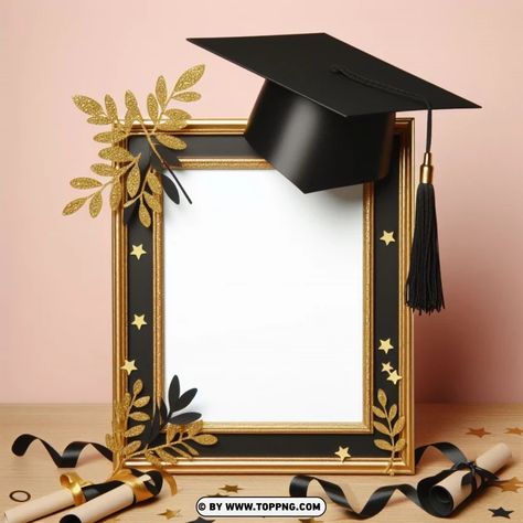 Graduation Frame Ideas, Graduation Frame Design, Graduation Background Design, Background For Graduation, Graduation Frames, Graduation Background, Photo Frame Png, Cap Photo, Picture Template