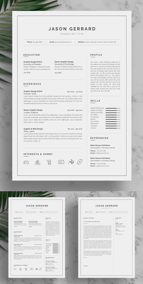 Art Director Resume, Cv Original Design, Minimal Resume Design, Cv Original, Minimal Resume Template, Cv Ideas, Best Cv, Graphic Design Cv, Cv Inspiration