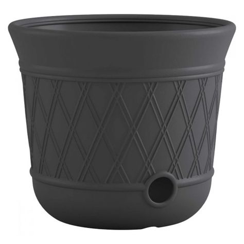 Suncast 14'' x 12'' Decorative Garden Hose Storage Pot, Gray (2 Pack) - Walmart.com Outdoor Hideaway, Hose Pot, Garden Hose Storage, Outdoor Organization, Hose Storage, Outdoor Patio Space, Hose Holder, Hose Reel, Lattice Design