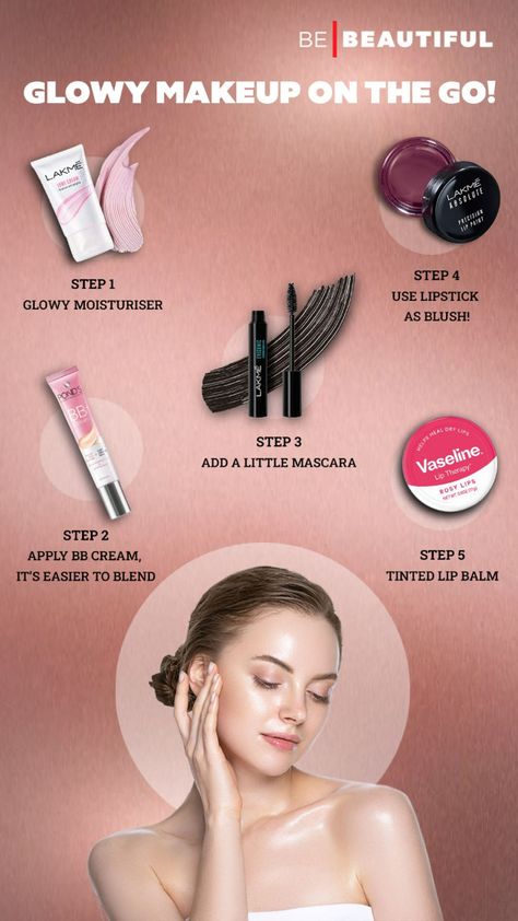 Makeup Glow Up Tips, One Product Makeup Look, Dewy Eye Makeup, How To Have Glowing Skin, Makeup Vocabulary, Face Makeup Natural, Glow Makeup Look, Glowing Makeup Look, Strobing Makeup