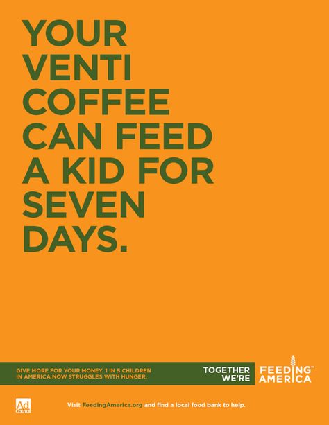 FEEDING AMERICA | child hunger campaign on Behance Hunger Campaign, Social Awareness Posters, Food Campaign, Visual Campaign, Coffee Event, Food Poverty, Charity Work Ideas, Copywriting Ads, Rich And Poor