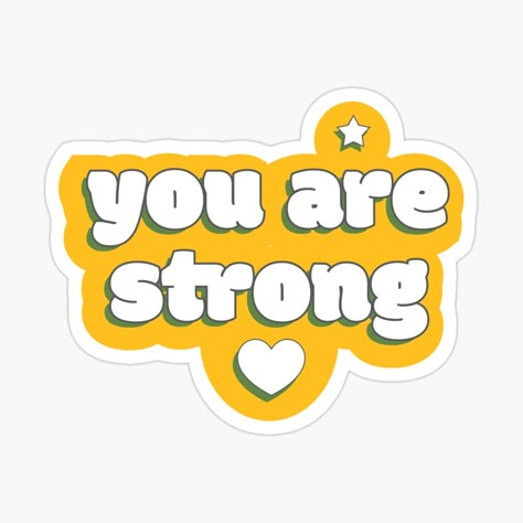 Strong Women Stickers, Yellow Stickers, Funny Laptop Stickers, Funny Quote Prints, Positivity Stickers, Sticker Design Inspiration, طابع بريدي, Preppy Stickers, Happy Stickers