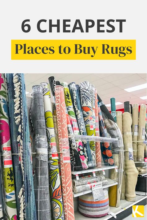 If you're looking for the perfect affordable rug in bedroom or rug in living room, keep reading. The Krazy Coupon Lady found the 6 cheapest places to buy rugs. A quality area rug can cost you between a few hundred to nearly a thousand dollars, depending on where you purchase your rugs. But saving money on a good quality rug that will last years can be done cheaply. We've got money-saving shopping tips and hacks to help you save money on rugs, no matter what your home decor aesthetic is. Rugs Under $200, Rugs On A Budget, Diy Large Rug Cheap, 7x9 Area Rugs, Cheap Rug Ideas, Affordable Rugs Living Rooms, Rugs For Cheap, Large Area Rugs In Living Room, Closet Rug