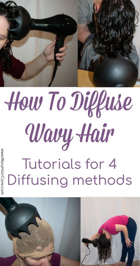 Drying Hair With Diffuser, How To Use Blow Dryer Diffuser, Drying Curly Hair With Diffuser, Diffuse Hair How To, Diffuser Hair Curls How To Use, Diffuser Curls Tutorial, Hair Diffuser Tips How To Use, Using A Diffuser On Wavy Hair, Drying Curly Hair Without Diffuser