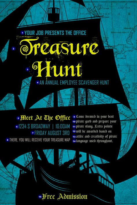 Event Poster Design Inspiration, Odyssey Of The Mind, Franklin Booth, Pirate Garb, One Piece Theme, Play Poster, Pirate Bay, Campaign Slogans, Ship Poster