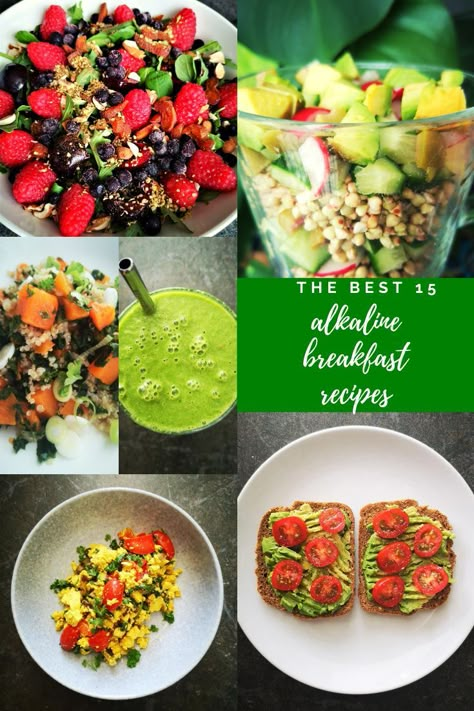 A list of the best 15 alkaline breakfast recipes for you to choose from. The best way to start your day! Raw, cooked, sweet, savory, all plant based. #alkalinediet #glutenfreebreakfastrecipes #plantbasedweightloss Vegetarian Alkaline Recipes, Alkaline Dr Sebi Recipes, Alcaline Food Recipes, Alkaline Diet Breakfast, Best Alkaline Recipes, Alkaline Plant Based Recipes, Dr Sebi Food List Recipes, Alkine Diet Recipes, Alkaline Meal Prep