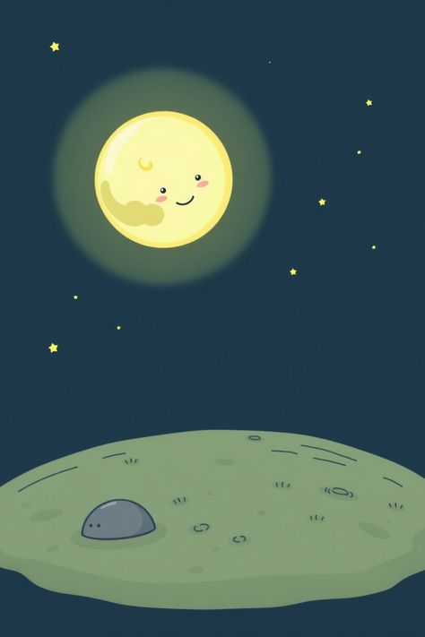 Check Out This Moon In A Cute Cartoon Drawing & 12+ Other Moon Drawing Ideas! #drawinginspiration #drawingideas Moon Aesthetic Cartoon, Cartoon Moon Drawing, Cute Moon Illustration, Cartoon Night Sky, Moon Drawing Ideas, Moon For Kids, Skyline Drawing, Basketball Drawings, Spider Drawing