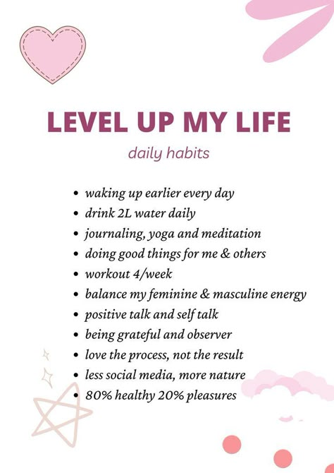 How To Be Self Motivated, Be The Better Version Of Yourself, Level Up Checklist, Getting Myself Together, Higher Version Of Myself, Best Version Of Myself Journal, Working On Myself Ideas, How To Be The Best Version Of Myself, Be A Better Version Of Yourself