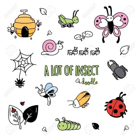 10+ Cute Bug Drawing Check more at https://drawingwow.com/10-cute-bug-drawing/ Hand Drawing Styles, Kissing Bug, Bug Drawing, Drawing Pictures For Kids, Colorful Doodles, Bugs Drawing, Cute Bugs, Magnet Drawing, Insects Preschool