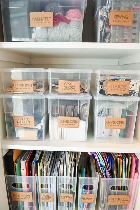 Organizing a Craft Room the Reset Your Nest Way Organizing A Craft Room, Craft Drawer Organization, Organize Crafts, Craft Closet Organization, Craft Organisation, Craft Cupboard, Drawer Organization, Office Crafts, Homeschool Organization