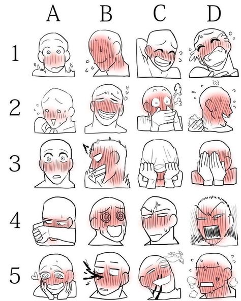 Drawing Face Expressions, Seni Dan Kraf, Drawing Faces, Drawing Expressions, 캐릭터 드로잉, Memes Humor, Anime Drawings Tutorials, Drawing Tutorials, Art Tutorial