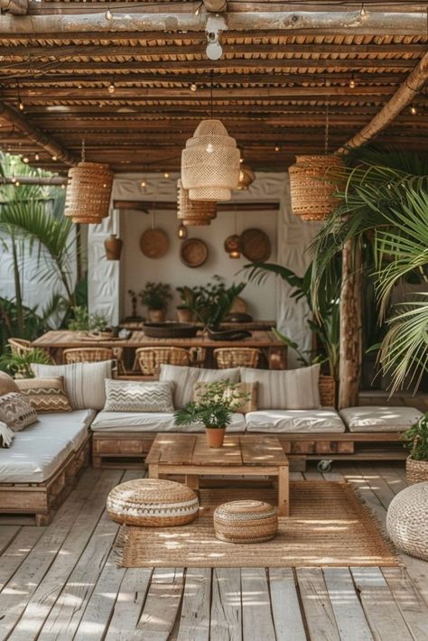 Bali Boho Interior, Boho Terrace Ideas, Boho Villa Interior Design, Boho Outdoor Dining, Desert Balcony Ideas, Boho Verandah Outdoor Living, Terrace Boho Ideas, Scandi Boho Living Room, Scandi Kids Room