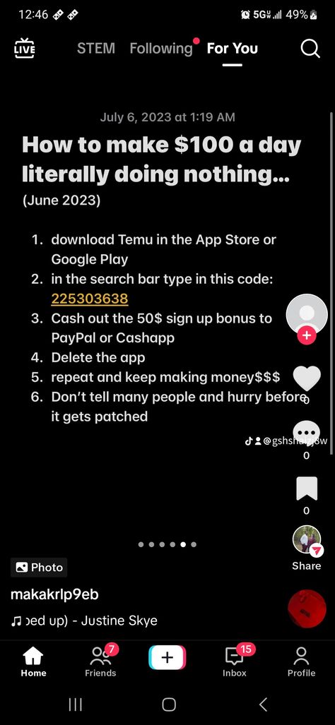 Can you accept my invitation so that I can get a free gift? https://temu.com/s/LwATdbZKtRkdso How To Get Free Stuff On Temu, Temu Free Codes, Temu Codes For Free Stuff 2024, Temu Hacks, Temu Codes, Free Money Hack, Make 100 A Day, Phone Photo, Phone Photo Editing