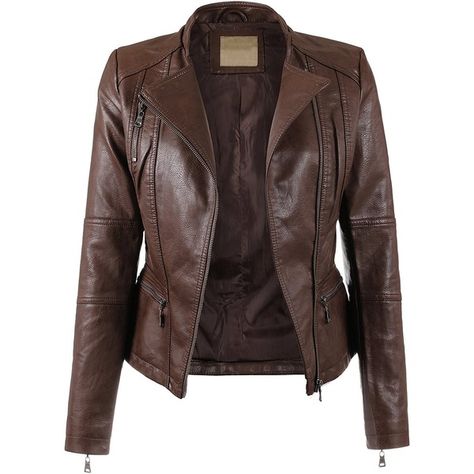 0 Army Jacket Women, Jackets For Winter, Fake Leather Jacket, Dark Brown Leather Jacket, Leather Jacket For Women, Ladies Jackets, Winter Leather Jackets, Brown Faux Leather Jacket, Leather Jacket Style