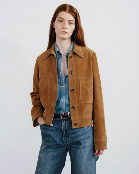 Small Backyard Patio Ideas, Taurus Style, Suede Jacket Outfit, Brown Suede Leather Jacket, Jean Levis, Women Leather Jacket, Backyard Patio Ideas, Suede Biker Jacket, Leather Jacket Women