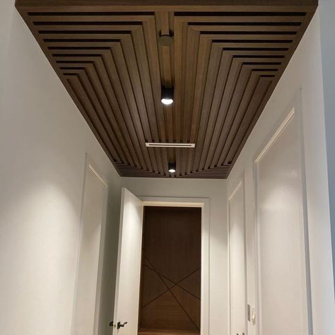 Wood Ceiling Design Ideas, Modern Pvc Ceiling Design, Cladding Designs Interior, Mid Century Modern Ceiling Design, Pvc Interior Design, Duplex False Ceiling Design, Wooden False Ceiling Design For Bedroom, Mdf Ceiling Design, Wpc Ceiling Design